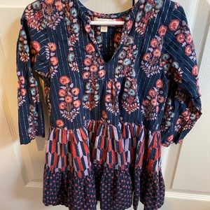 Pink Chicken Blue and Pink Dress